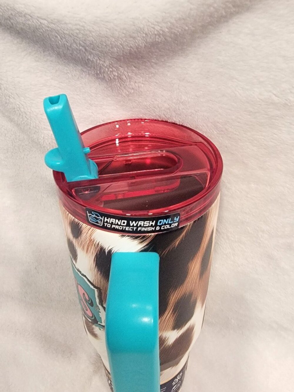 Buc-ee's Texas Cow Hide Print Tumbler - Picture 3 of 3
